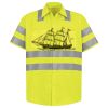 Men's High Visibility Safety Short Sleeve Work Shirt Thumbnail