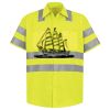Men's High Visibility Safety Short Sleeve Work Shirt Thumbnail