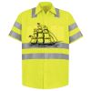 Men's High Visibility Safety Short Sleeve Work Shirt Thumbnail