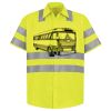 Men's High Visibility Safety Short Sleeve Work Shirt Thumbnail