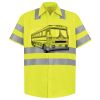 Men's High Visibility Safety Short Sleeve Work Shirt Thumbnail