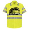 Men's High Visibility Safety Short Sleeve Work Shirt Thumbnail