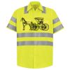 Men's High Visibility Safety Short Sleeve Work Shirt Thumbnail