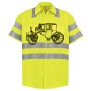 Men's High Visibility Safety Short Sleeve Work Shirt Thumbnail