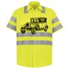 Men's High Visibility Safety Short Sleeve Work Shirt Thumbnail