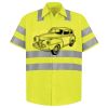 Men's High Visibility Safety Short Sleeve Work Shirt Thumbnail