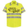 Men's High Visibility Safety Short Sleeve Work Shirt Thumbnail