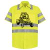 Men's High Visibility Safety Short Sleeve Work Shirt Thumbnail