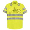 Men's High Visibility Safety Short Sleeve Work Shirt Thumbnail
