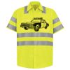 Men's High Visibility Safety Short Sleeve Work Shirt Thumbnail
