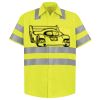 Men's High Visibility Safety Short Sleeve Work Shirt Thumbnail