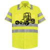 Men's High Visibility Safety Short Sleeve Work Shirt Thumbnail