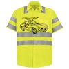 Men's High Visibility Safety Short Sleeve Work Shirt Thumbnail