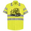 Men's High Visibility Safety Short Sleeve Work Shirt Thumbnail