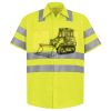 Men's High Visibility Safety Short Sleeve Work Shirt Thumbnail