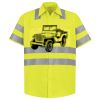 Men's High Visibility Safety Short Sleeve Work Shirt Thumbnail