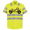 Men's High Visibility Safety Short Sleeve Work Shirt Thumbnail