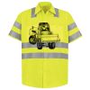 Men's High Visibility Safety Short Sleeve Work Shirt Thumbnail