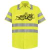 Men's High Visibility Safety Short Sleeve Work Shirt Thumbnail