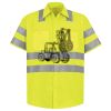 Men's High Visibility Safety Short Sleeve Work Shirt Thumbnail