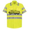 Men's High Visibility Safety Short Sleeve Work Shirt Thumbnail
