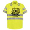 Men's High Visibility Safety Short Sleeve Work Shirt Thumbnail