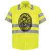 Men's High Visibility Safety Short Sleeve Work Shirt Thumbnail