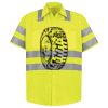 Men's High Visibility Safety Short Sleeve Work Shirt Thumbnail