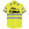 Men's High Visibility Safety Short Sleeve Work Shirt Thumbnail