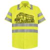 Men's High Visibility Safety Short Sleeve Work Shirt Thumbnail