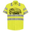 Men's High Visibility Safety Short Sleeve Work Shirt Thumbnail