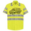 Men's High Visibility Safety Short Sleeve Work Shirt Thumbnail