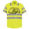 Men's High Visibility Safety Short Sleeve Work Shirt Thumbnail