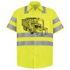 Men's High Visibility Safety Short Sleeve Work Shirt Thumbnail