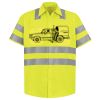 Men's High Visibility Safety Short Sleeve Work Shirt Thumbnail
