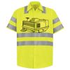 Men's High Visibility Safety Short Sleeve Work Shirt Thumbnail