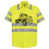 Men's High Visibility Safety Short Sleeve Work Shirt Thumbnail