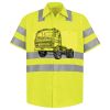 Men's High Visibility Safety Short Sleeve Work Shirt Thumbnail