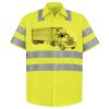 Men's High Visibility Safety Short Sleeve Work Shirt Thumbnail