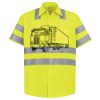 Men's High Visibility Safety Short Sleeve Work Shirt Thumbnail