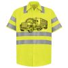 Men's High Visibility Safety Short Sleeve Work Shirt Thumbnail