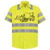 Men's High Visibility Safety Short Sleeve Work Shirt Thumbnail