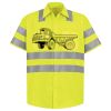 Men's High Visibility Safety Short Sleeve Work Shirt Thumbnail