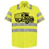 Men's High Visibility Safety Short Sleeve Work Shirt Thumbnail