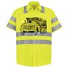 Men's High Visibility Safety Short Sleeve Work Shirt Thumbnail