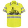 Men's High Visibility Safety Short Sleeve Work Shirt Thumbnail