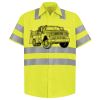 Men's High Visibility Safety Short Sleeve Work Shirt Thumbnail