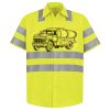 Men's High Visibility Safety Short Sleeve Work Shirt Thumbnail