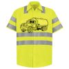 Men's High Visibility Safety Short Sleeve Work Shirt Thumbnail
