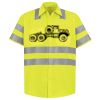 Men's High Visibility Safety Short Sleeve Work Shirt Thumbnail